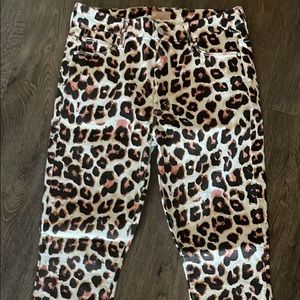 MOTHER Leopard Jeans
